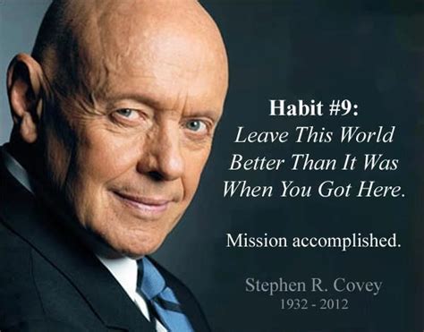 Habit 9 Leave The World Better Than When You Got Here Mission