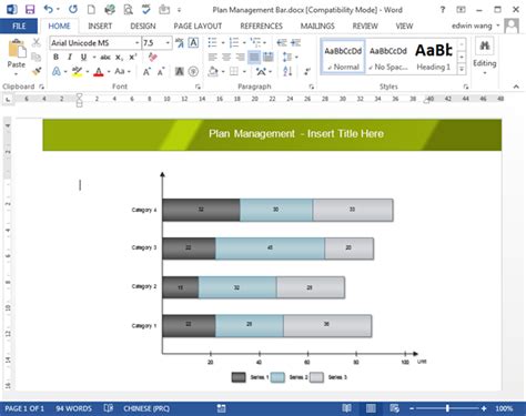 Bar Chart Templates For Word