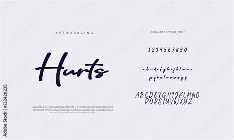 Handwritten Script Font Hand Drawn Brush Style Modern Calligraphy Cursive Typeface Hand