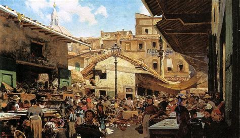 Mercato Vecchio Old Market Facing The Jewish Ghetto Of Florence