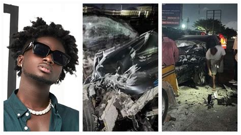 Kuami Eugene Survives After Ramming His Car Into A Tipper Truck News