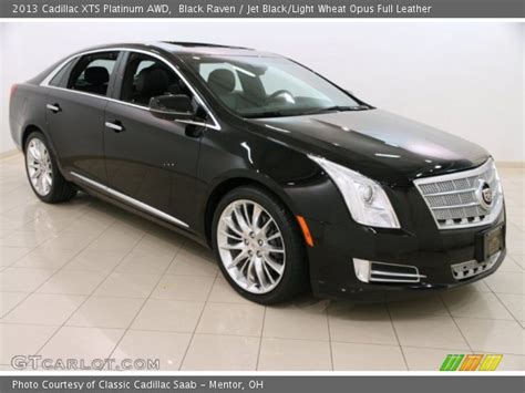 Black Raven 2013 Cadillac Xts Platinum Awd Jet Blacklight Wheat