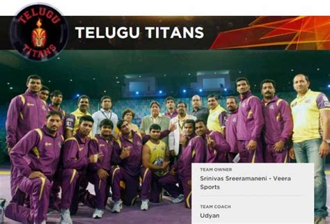 Pro Kabaddi Telugu Titans Team Players Name & Match Schedule Details