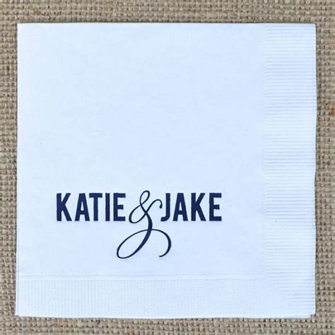 Personalized Cocktail Napkins Gb Design House