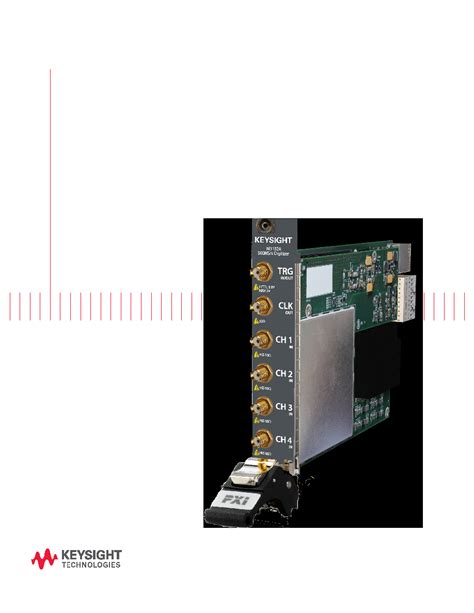 M3202A Datasheet 1 9 Pages KEYSIGHT PXIe Digitizers With Optional