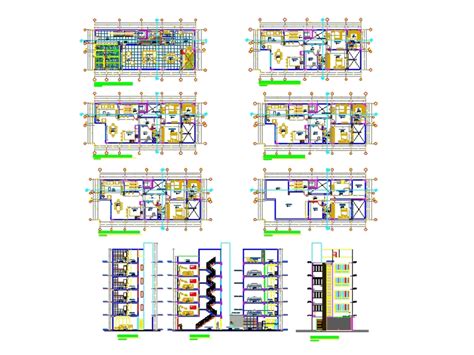 Multifamiliar 8 X 20 En AutoCAD Descargar CAD 1 15 MB Bibliocad