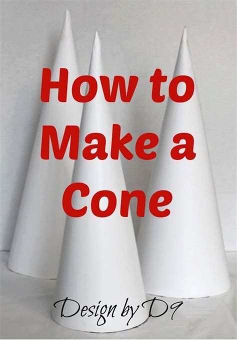 How To Make A Perfect Paper Cone For DIY Christmas Trees