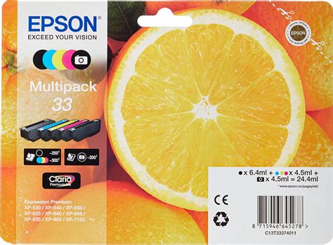 LxTek 33XL Multipack Druckerpatronen Kompatibel für Epson 33XL 33 XL