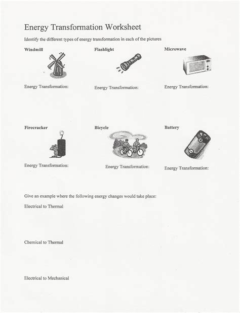 Electricity And Energy Transformation Grade 6