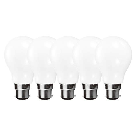 Harper Living 9 Watts Gls B22 Bc Bayonet Led Light Bulb Opal Cool White Dimmable Pack Of 5