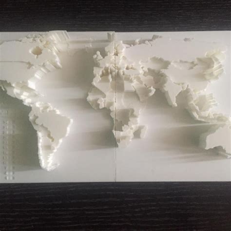 3D Printable world map based on good countries index (2017) by Ali Namazi