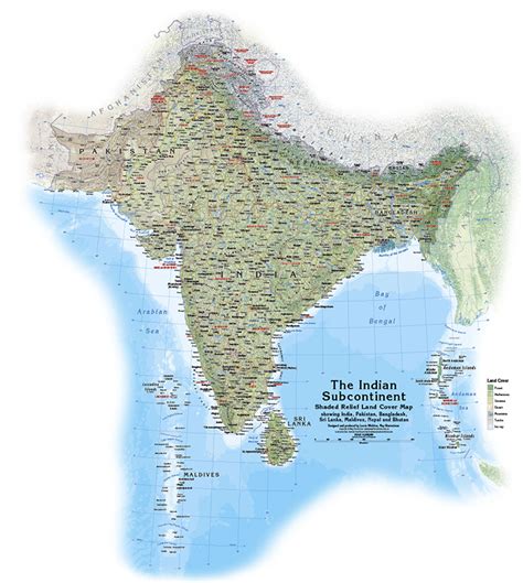 Political Map Of Indian Subcontinent