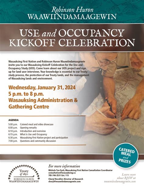 Use Occupancy Kickoff Celebration Wasauksing First Nation