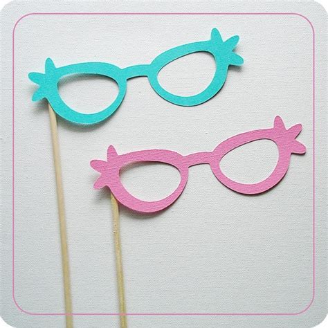 Retro Glasses Photobooth Props Stick Photo Holiday Bling Photo Booth Props