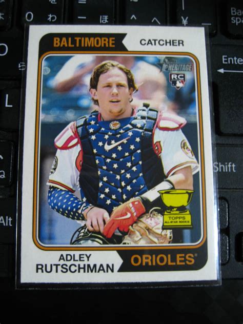 Adley Rutschman Orioles Topps Heritage Image Variation Sp Rookie