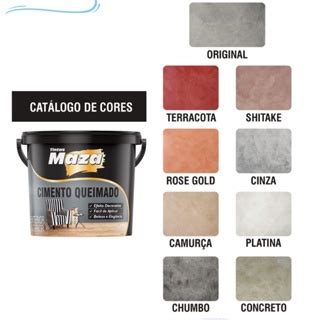 Efeito Cimento Queimado Maza Cores Kg Shopee Brasil