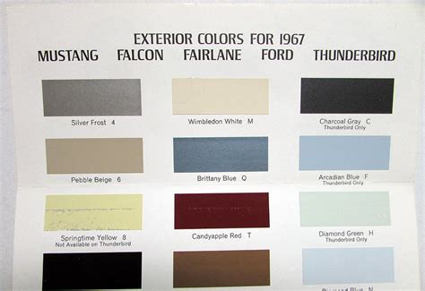 Ford Galaxie Paint Colors Psoriasisguru