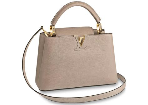 Louis Vuitton Capucines Bb Galet In Taurillon Leather With Gold Tone