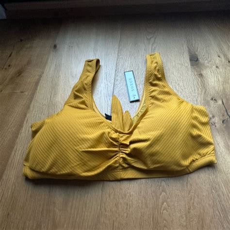 Soncy Swim Soncy Sunny Days Mustard Yellow Two Piece Bikini Set New With Tags Plus Swim