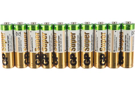 Алкалиновые батарейки GP АA 40 шт Super Alkaline 15А 15A-2CRVS40 ...