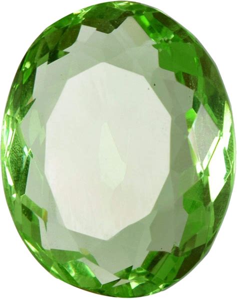 REAL GEMS Pierre améthyste Verte taillée Ovale de 57 55 CT de Diamant