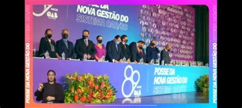 IAB participa da sessão solene de posse da nova Diretoria da OAB SC