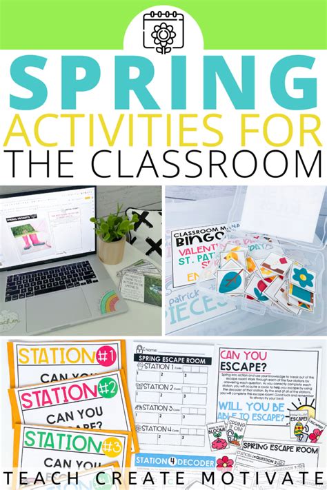 Spring Activities for the Classroom - Teach Create Motivate