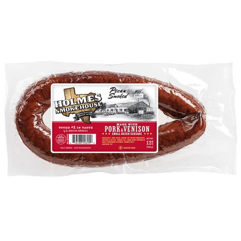 Holmes Smokehouse Pork And Venison Pecan Smoked Sausage 12 Oz Delivery Or Pickup Near Me