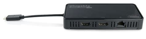 Plugable Usb Type C Dual 4k Hdmi And Gigabit Ethernet Adapter Plugable Technologies