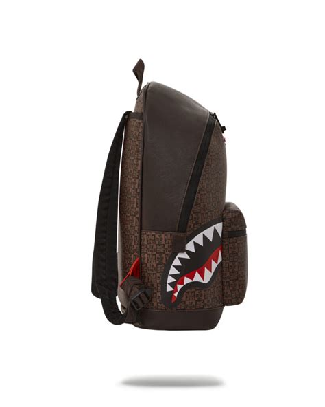 Zaino Sprayground Sharks In Paris Check Emperorer Side Backpack 910b4960nsz Marrone Goccia Shop