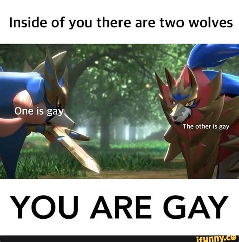 Inside Of You There Are Two Wolves You Are Gay Ifunny