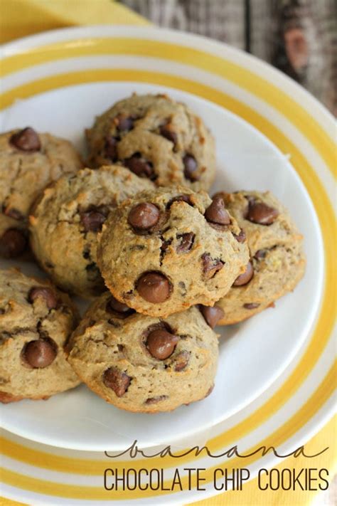 Banana Chocolate Chip Cookies