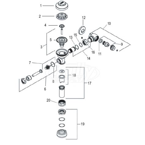 Zurn Ez Flush Repair Kit