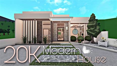 Bloxburg 20k Modern House No Gamepass Youtube House Layouts Modern Style House Plans