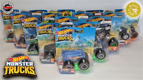 Unboxing Hot Wheels Monster Trucks Including Two Treasure Hunts Youtube