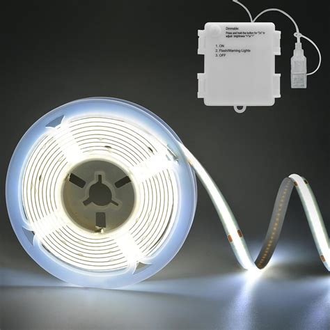 Lumbelle Cob Tira De Luz Led Con Pilas Pies Luces Led