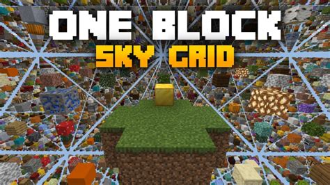 One Block Sky Grid By Fall Studios Minecraft Marketplace Map