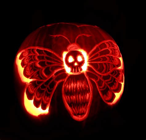 My death moth pumpkin 🎃 : r/pumpkincarving