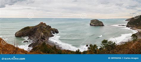 Panoramique De San Juan De Gaztelugatxe Photo Stock Image Du Nature