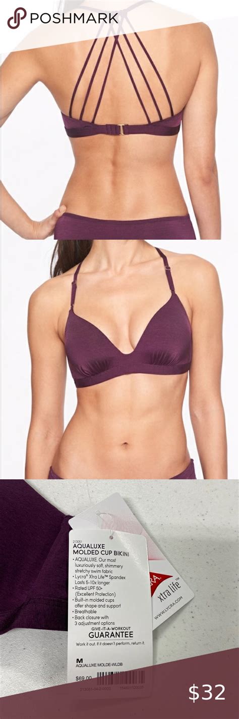 Athleta Aqualuxe Molded Cup Bikini Wild Bloom Med Bikinis Athleta