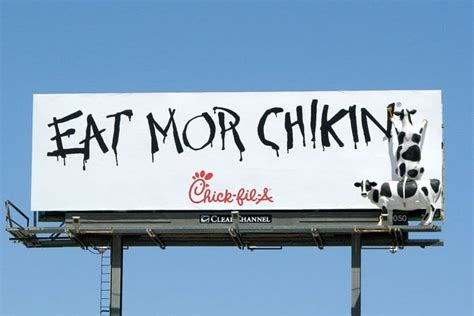 Chick Fil A Eat Mor Chikin Billboard Billboard Insider™