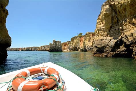 Algarve Viaggio Della Barca A Ponta Da Piedade Vicino A Lagos