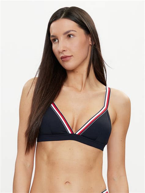 Tommy Hilfiger Haut De Bikini Uw Uw Bleu Marine Modivo Fr