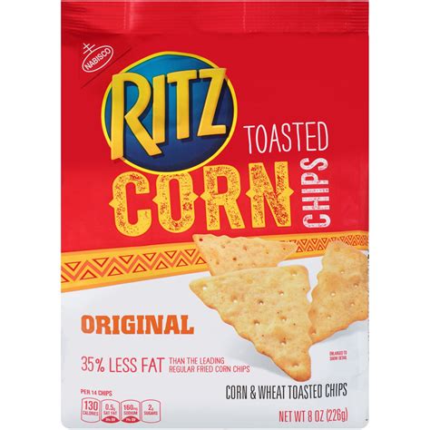 Nabisco Ritz Original Toasted Corn Chips 8 Oz Walmart