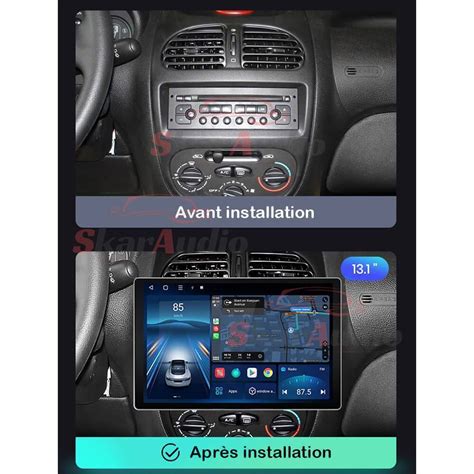 Autoradio Peugeot Android Auto Carplay Skar Audio