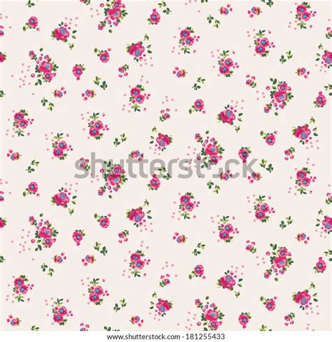 Seamless Cute Ditsy Flower Pattern Vector Stock Vector Royalty Free