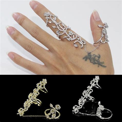 Buy European And American Fashion Exaggerated Rhinestone Hollow Flower