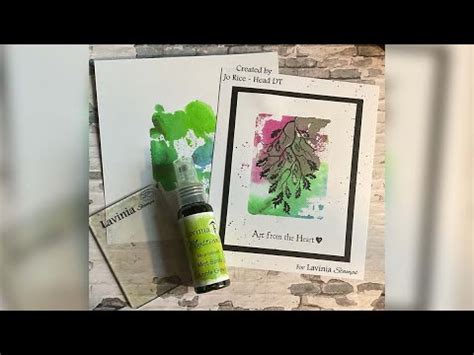 Mystical Block Backgrounds By Jo Rice A Lavinia Stamps Tutorial Youtube