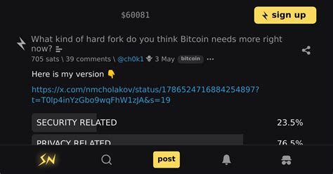 What Kind Of Hard Fork Do You Think Bitcoin Needs More Right Now