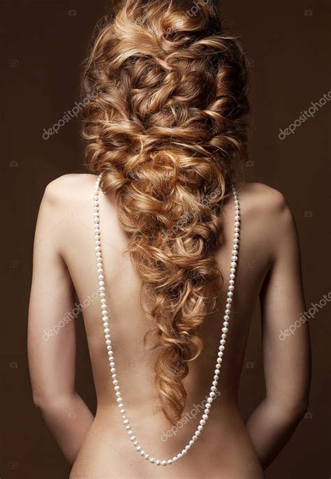 Model With Long Hair Waves Curls Hairstyle Hair Salon Updo F